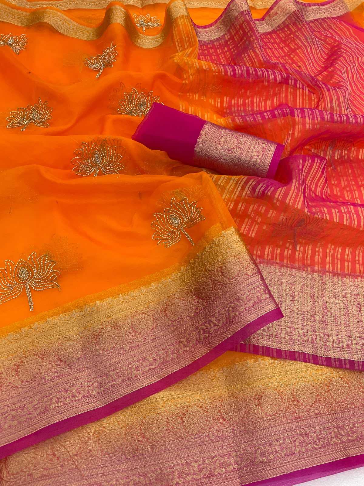 YNF Wholesale Jacquard Sequence Sarees KESH577 Val Kamal | Surat Manufacturer