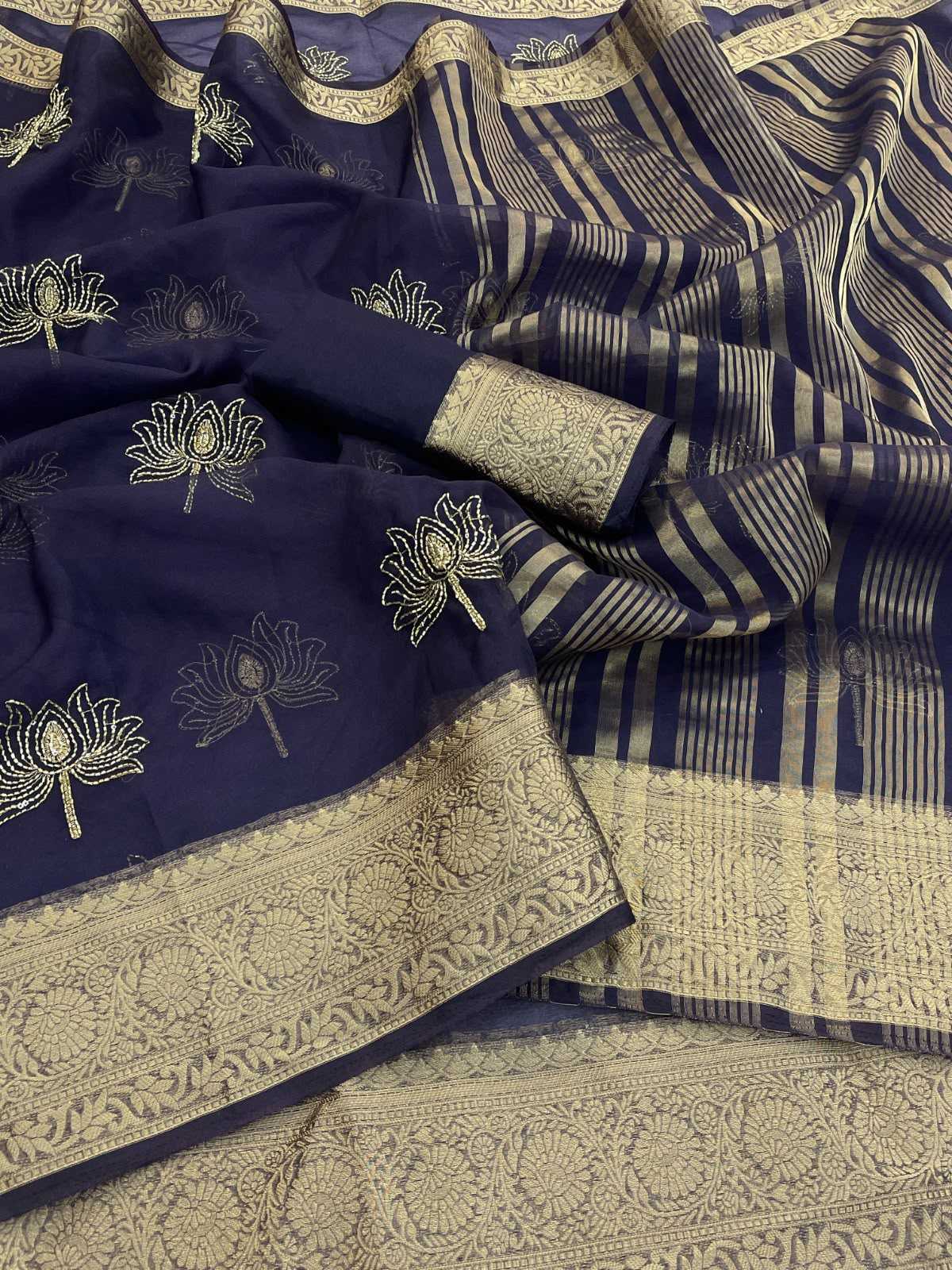 YNF Wholesale Jacquard Sequence Sarees KESH577 Val Kamal | Surat Manufacturer