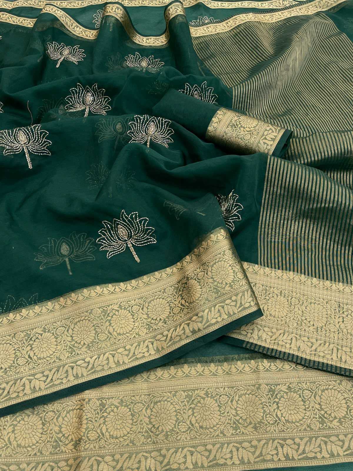 YNF Wholesale Jacquard Sequence Sarees KESH577 Val Kamal | Surat Manufacturer