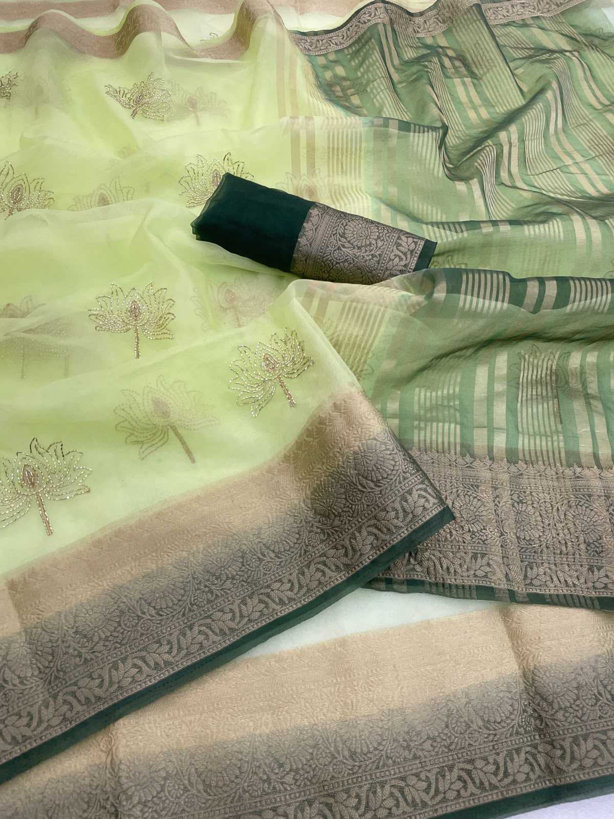 YNF Wholesale Jacquard Sequence Sarees KESH577 Val Kamal | Surat Manufacturer