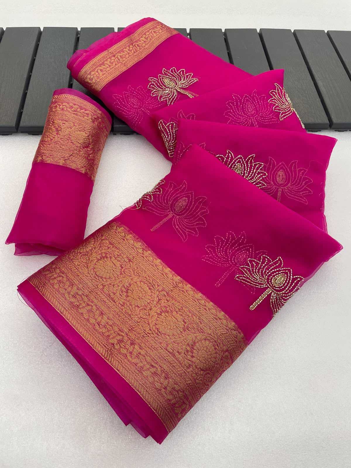 YNF Wholesale Jacquard Sequence Sarees KESH577 Val Kamal | Surat Manufacturer