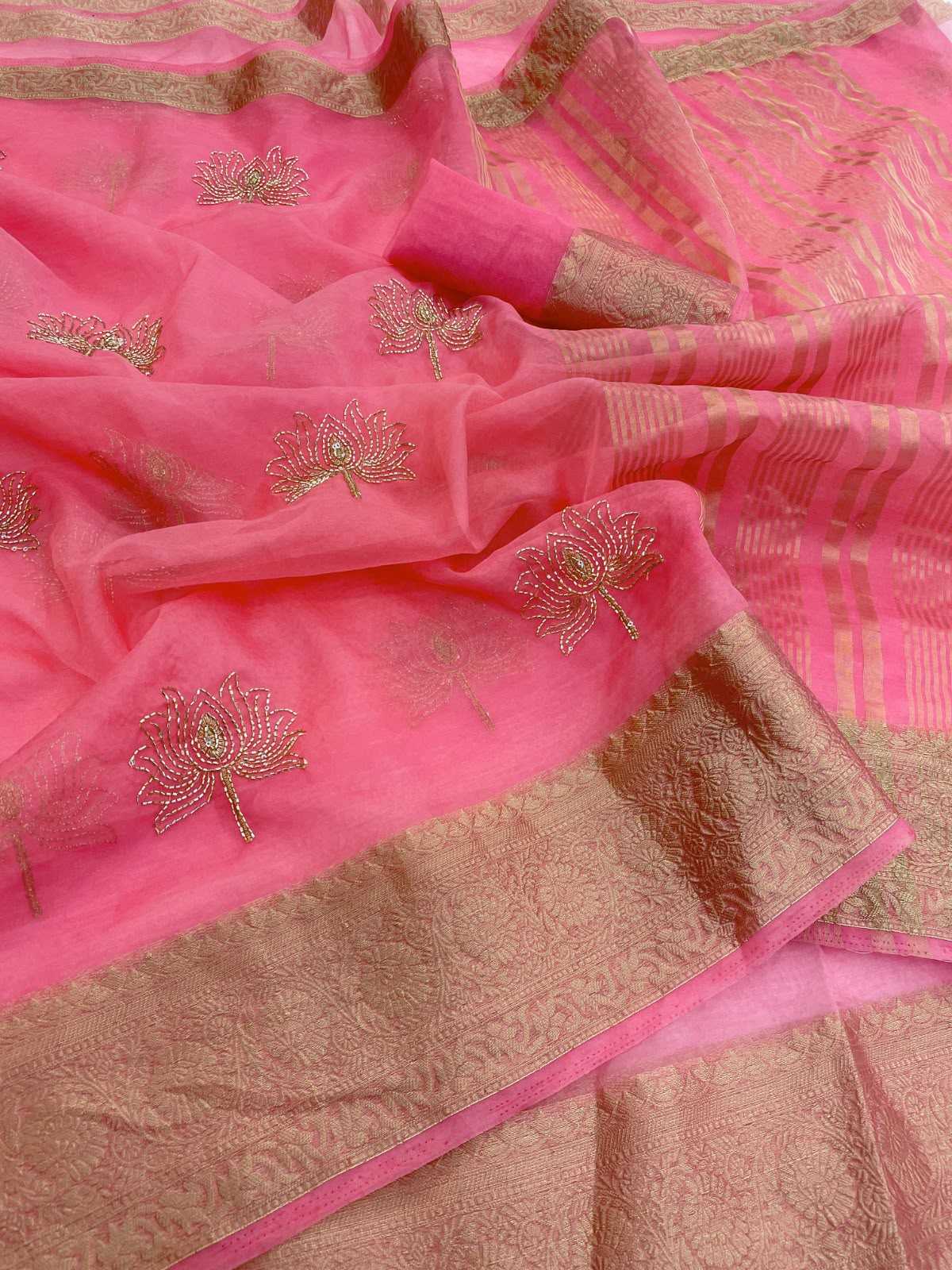 YNF Wholesale Jacquard Sequence Sarees KESH577 Val Kamal | Surat Manufacturer