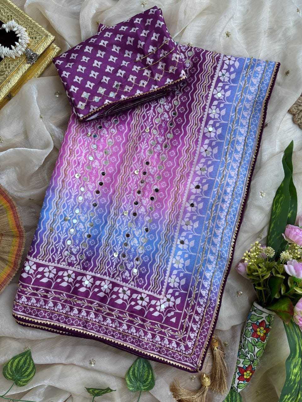 YNF Wholesale Chinon Silk Designer Sarees KESH589 ARYA | Surat Manufacturer