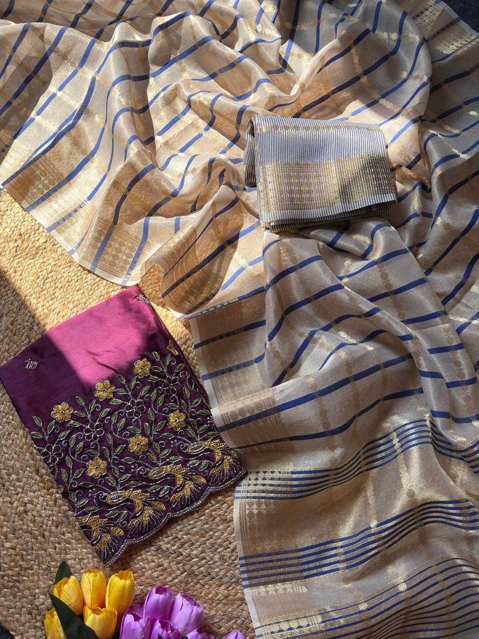 YNF Wholesale Tissue Designer Sarees KESH592 Aavya | Surat Manufacturer
