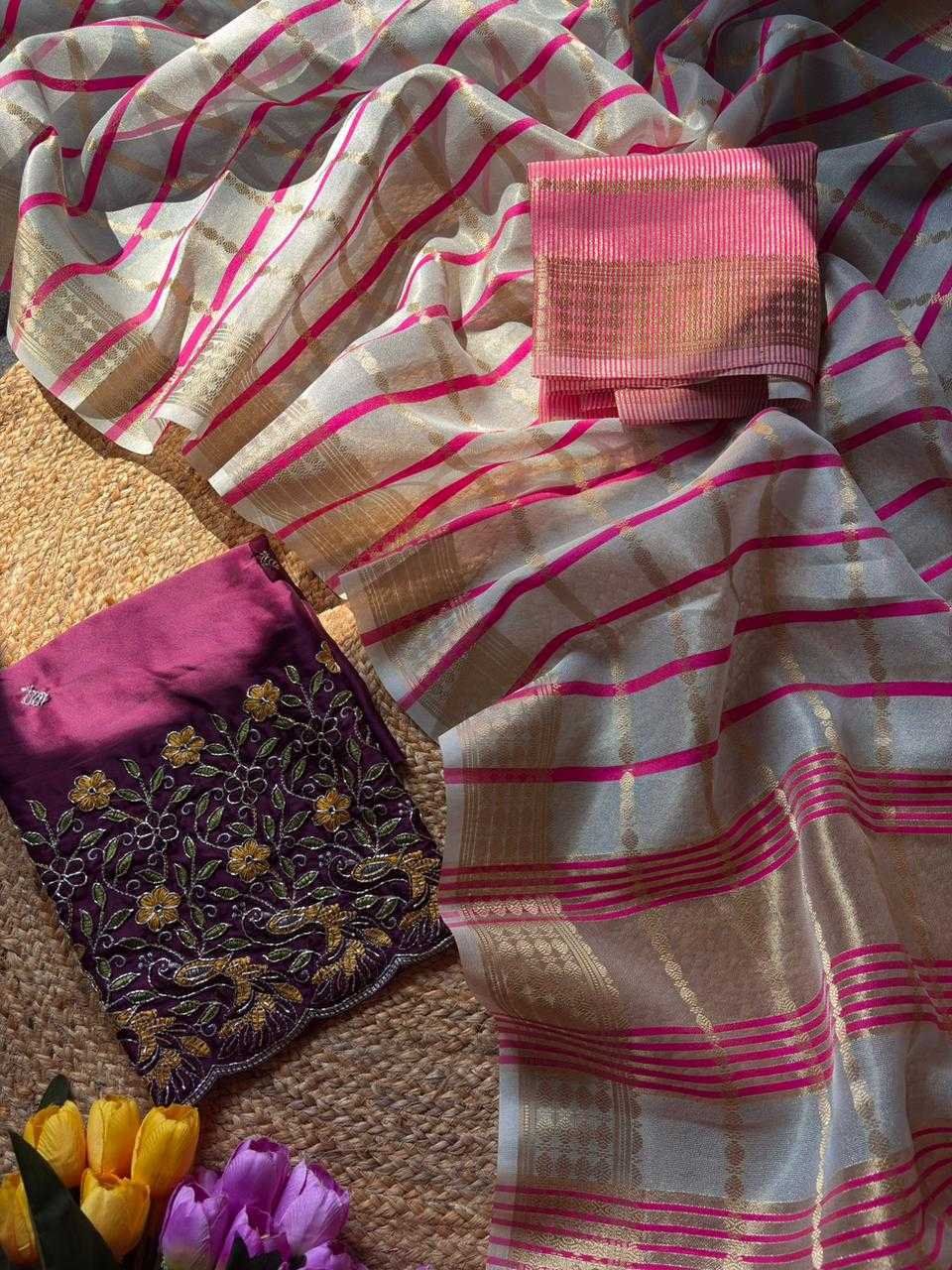 YNF Wholesale Tissue Designer Sarees KESH592 Aavya | Surat Manufacturer