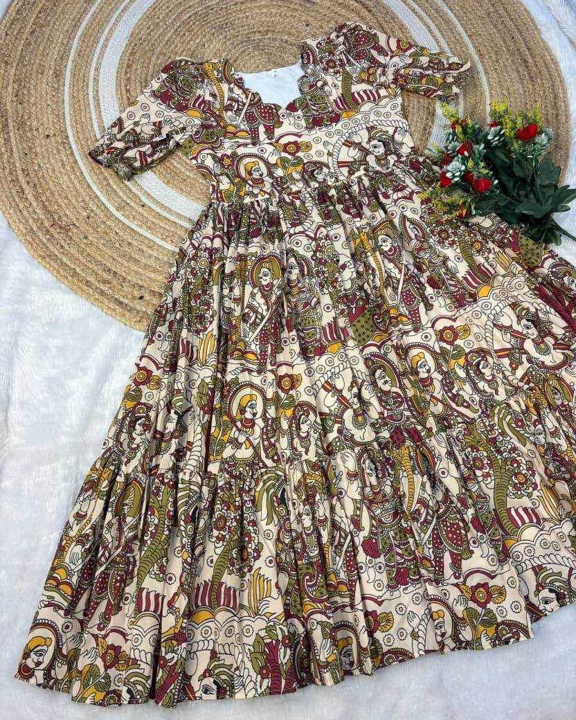 YNF Wholesale Cotton Printed Gowns KESH599 Chitralekha | Surat Manufacturer