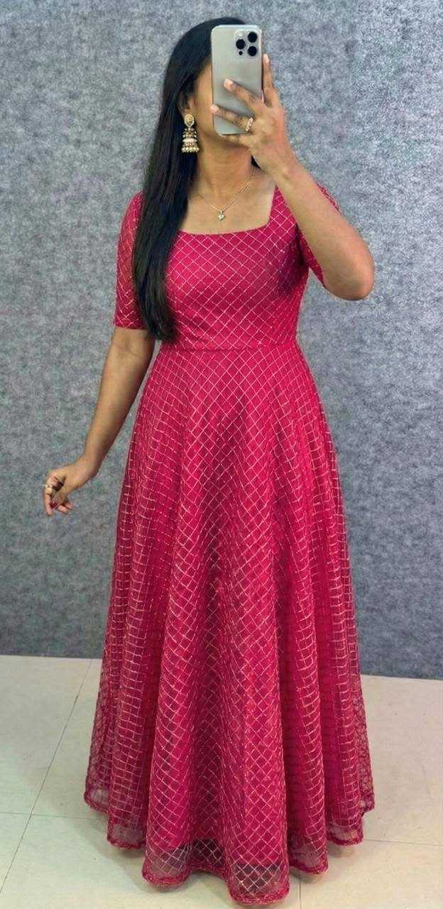 YNF Wholesale Net Fancy Gowns KESH599 Dhanishta | Surat Manufacturer