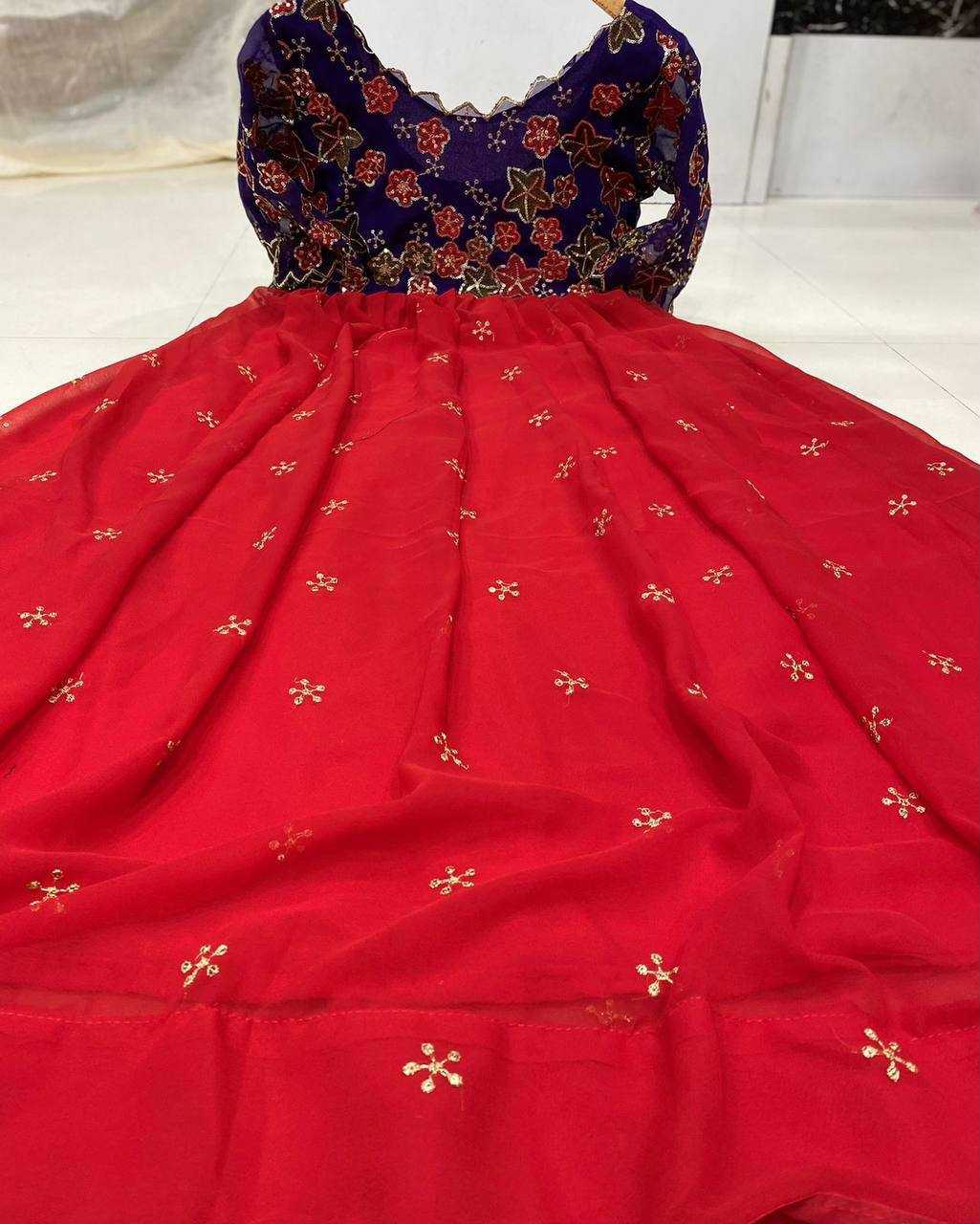YNF Wholesale Georgette Embroidery Gowns KESH599 Haimavati | Surat Manufacturer