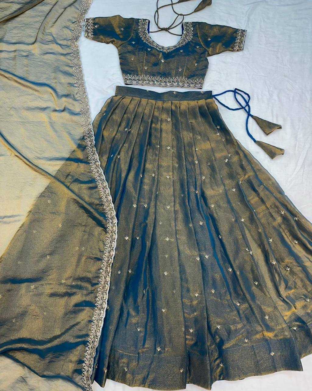 YNF Wholesale Tissue Silk Silk Lehenga KESH599 Jaimini | Surat Manufacturer