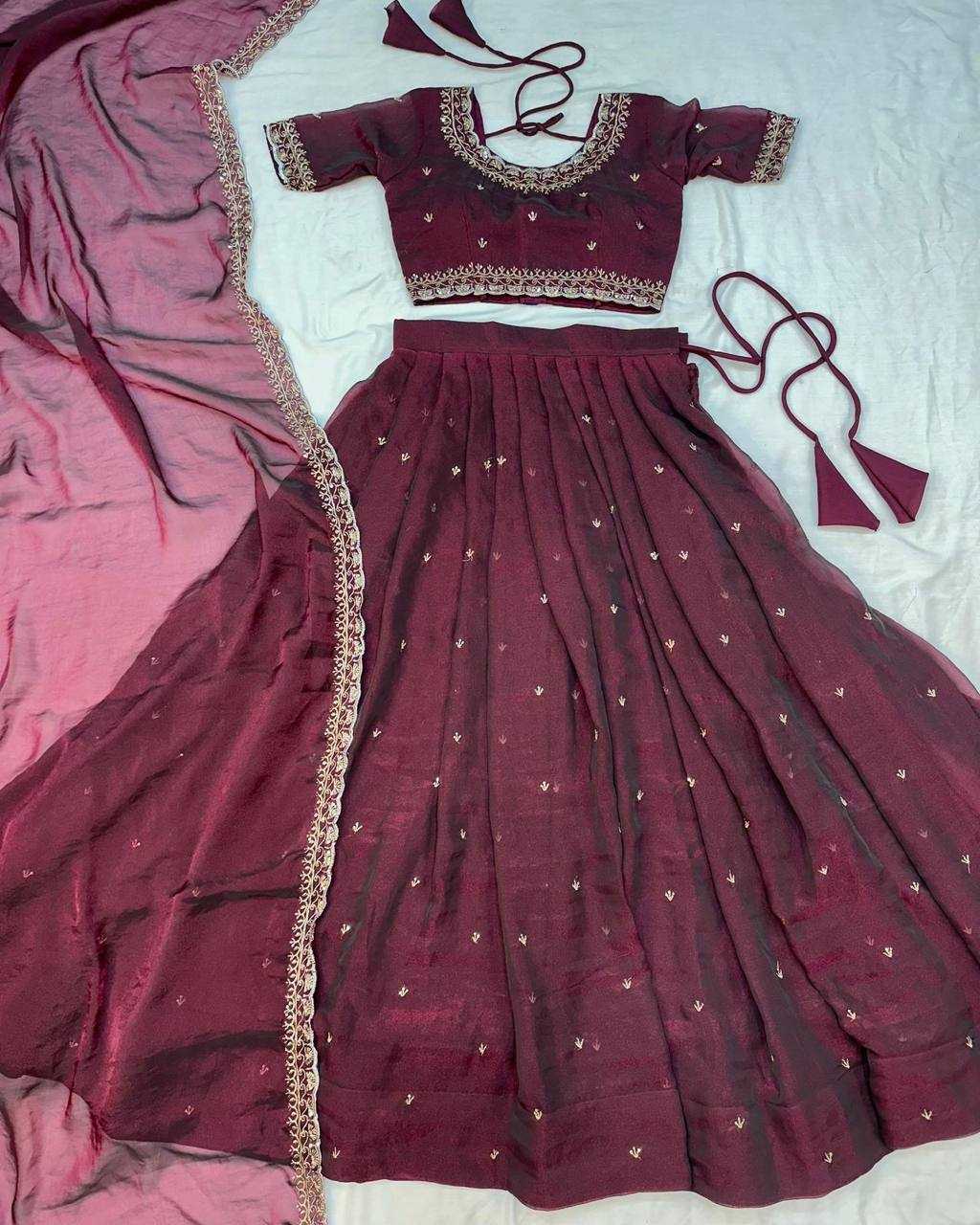 YNF Wholesale Tissue Silk Silk Lehenga KESH599 Jaimini | Surat Manufacturer