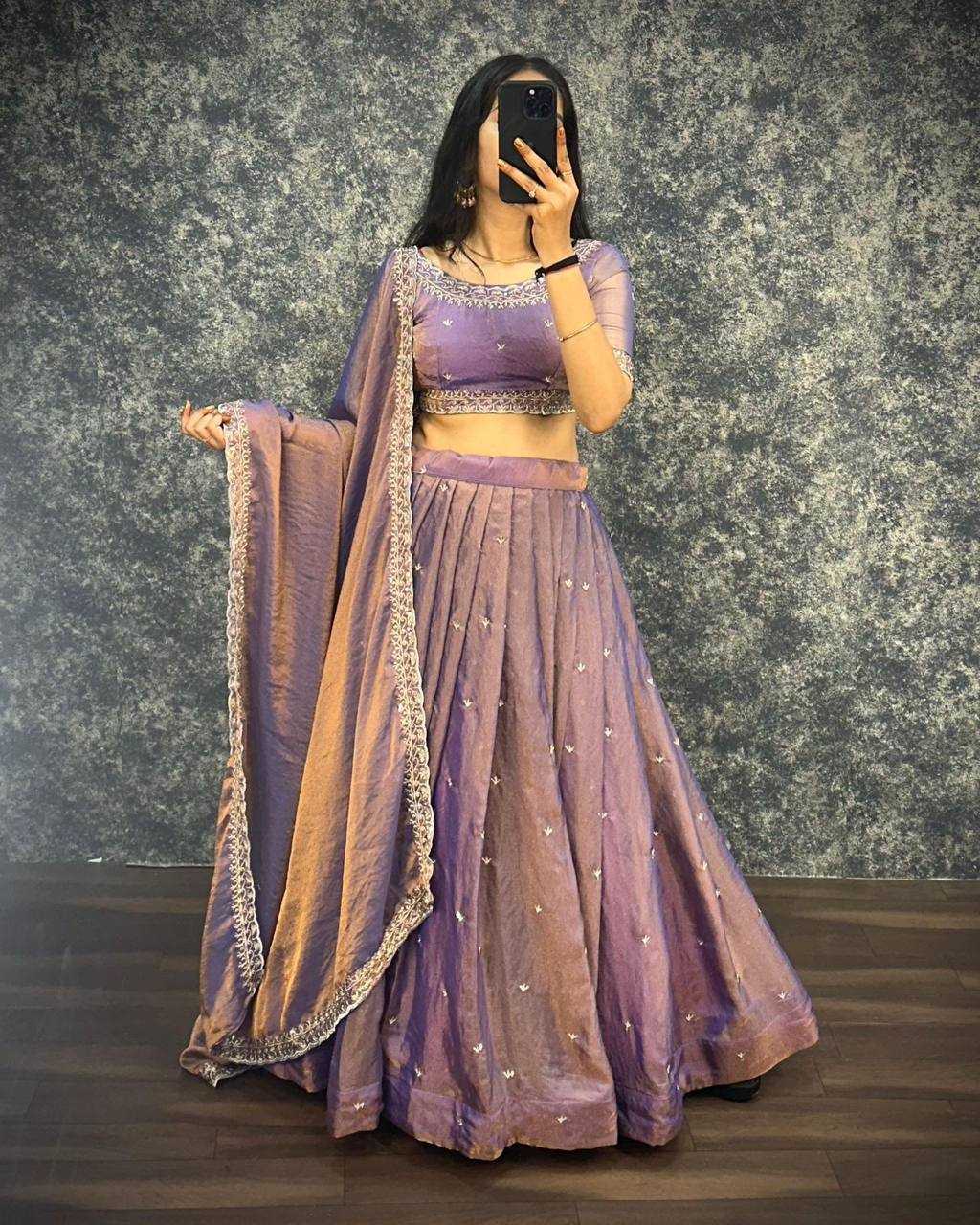 YNF Wholesale Tissue Silk Silk Lehenga KESH599 Jaimini | Surat Manufacturer