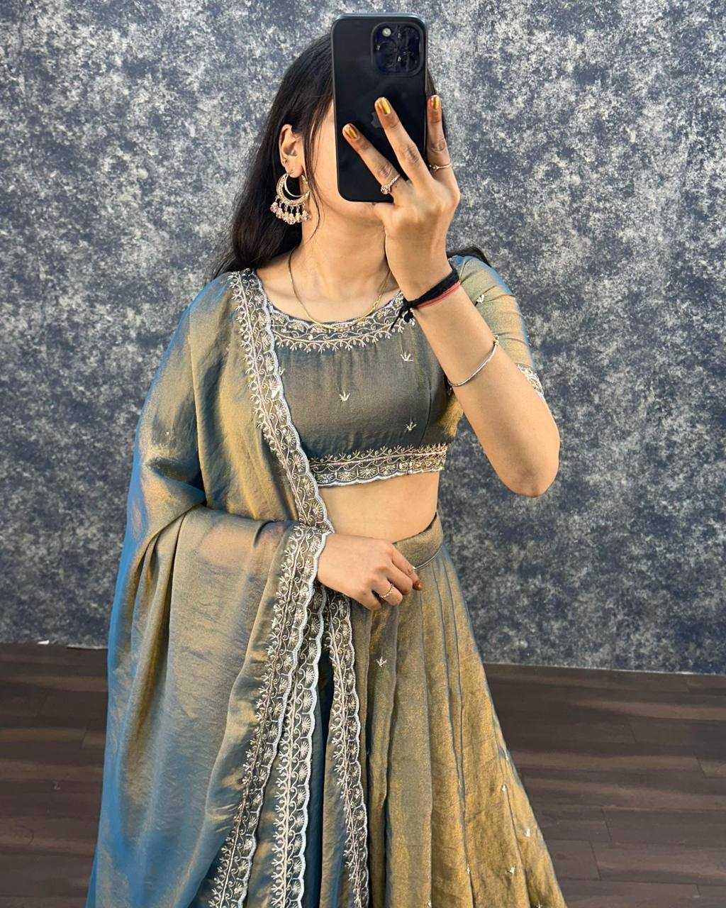YNF Wholesale Tissue Silk Silk Lehenga KESH599 Jaimini | Surat Manufacturer