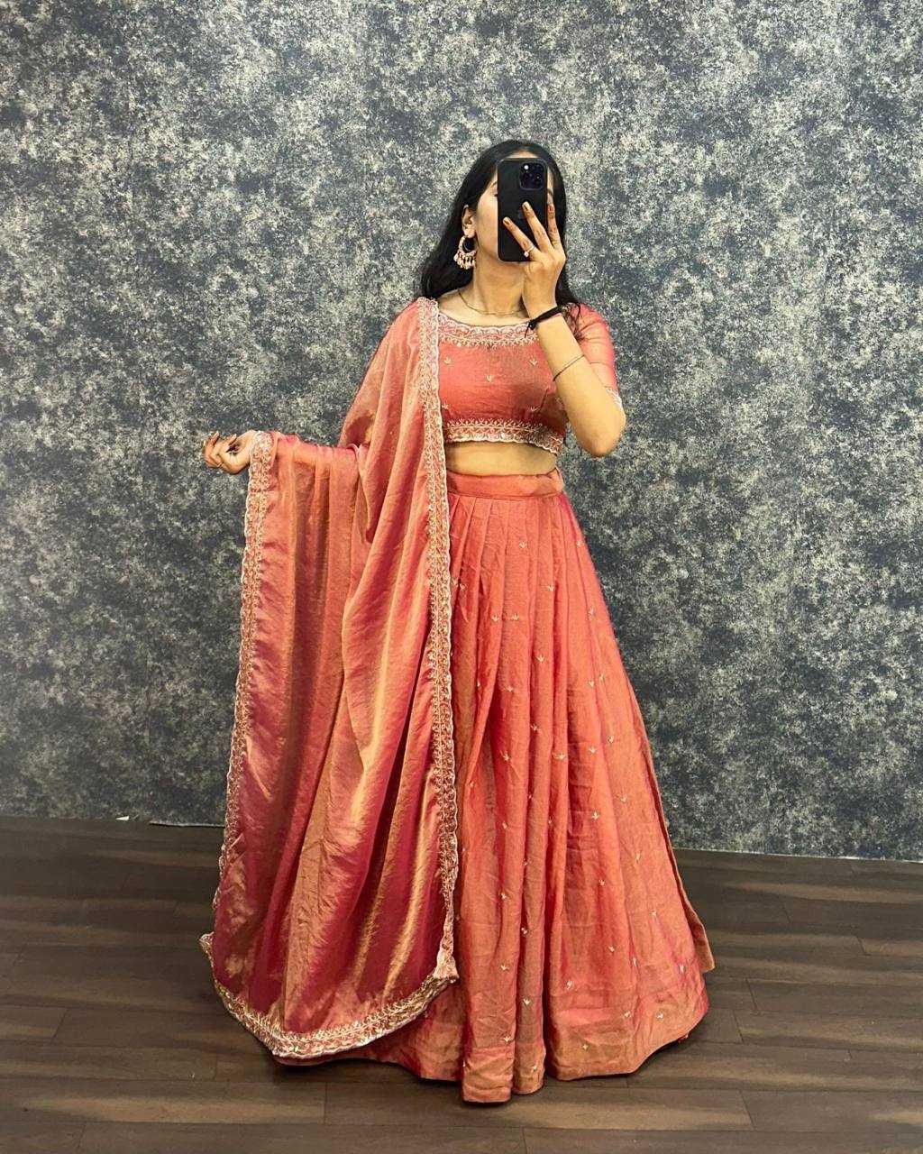 YNF Wholesale Tissue Silk Silk Lehenga KESH599 Jaimini | Surat Manufacturer