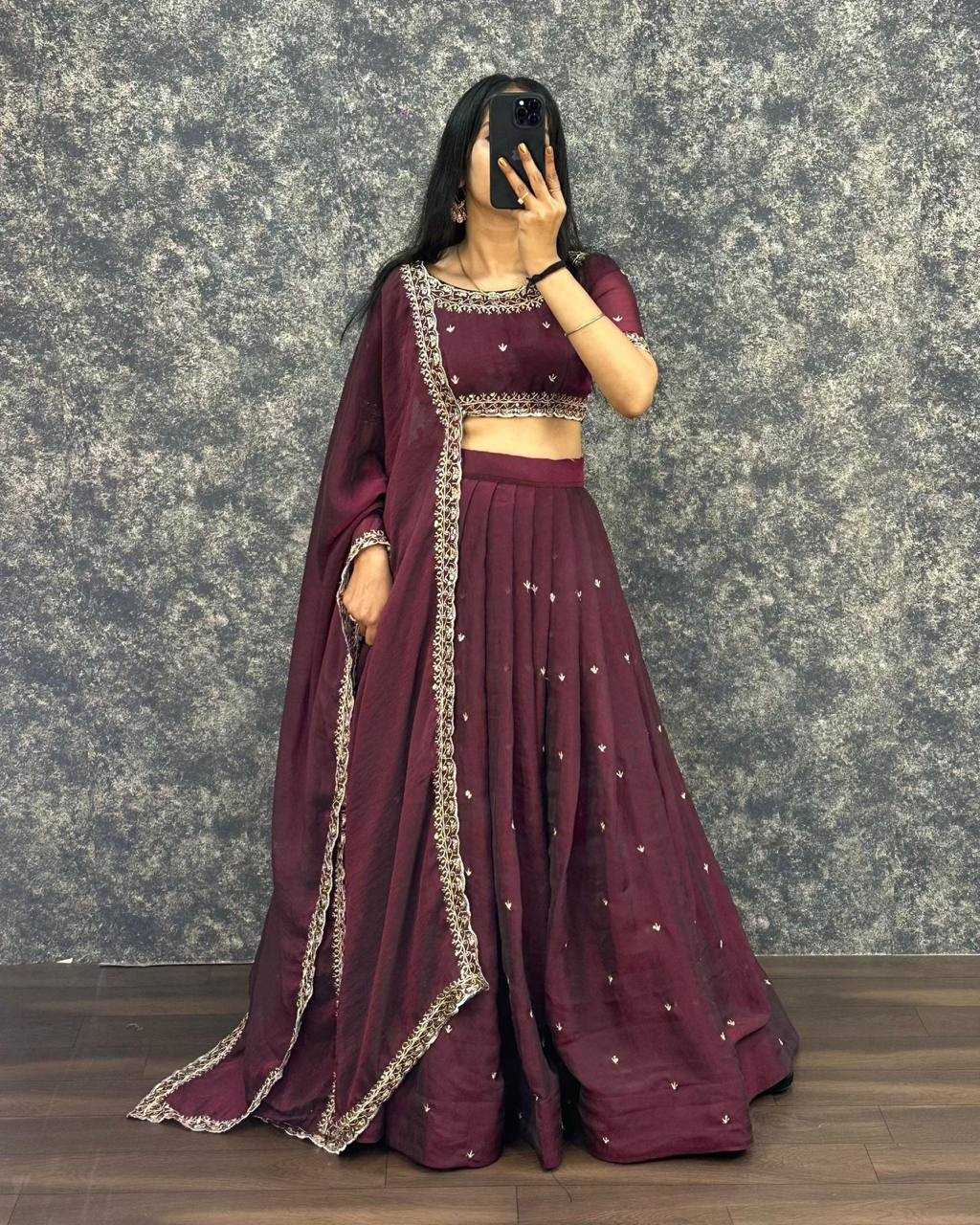 YNF Wholesale Tissue Silk Silk Lehenga KESH599 Jaimini | Surat Manufacturer