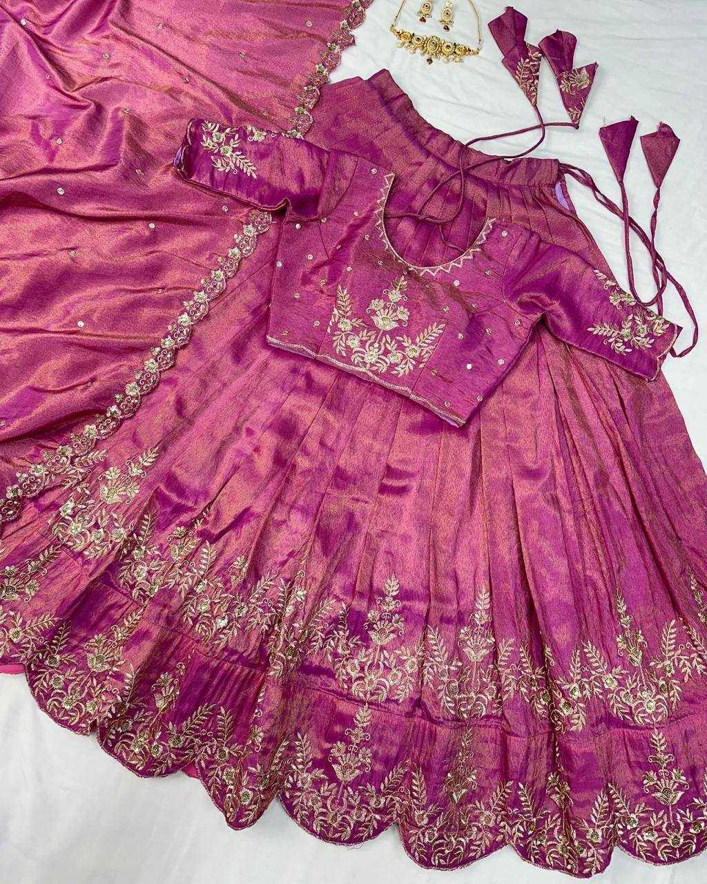 YNF Wholesale Tissue Fancy Lehenga KESH599 Kaumudi | Surat Manufacturer
