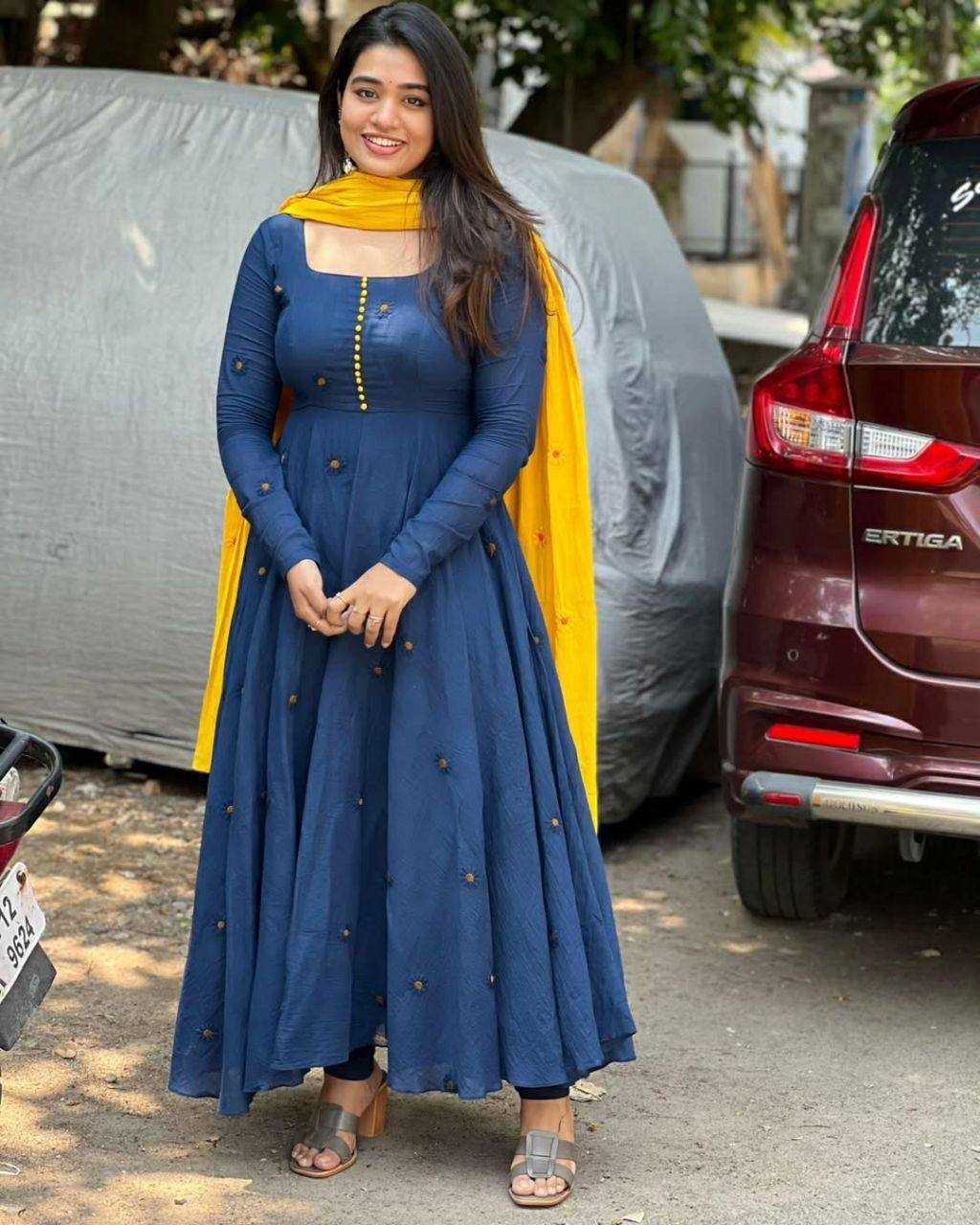 YNF Wholesale Georgette Embroidery Gowns KESH599 Keshini | Surat Manufacturer
