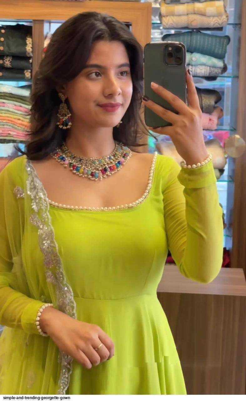 YNF Wholesale Faux Georgette Fancy Gowns KESH599 Madhulika | Surat Manufacturer