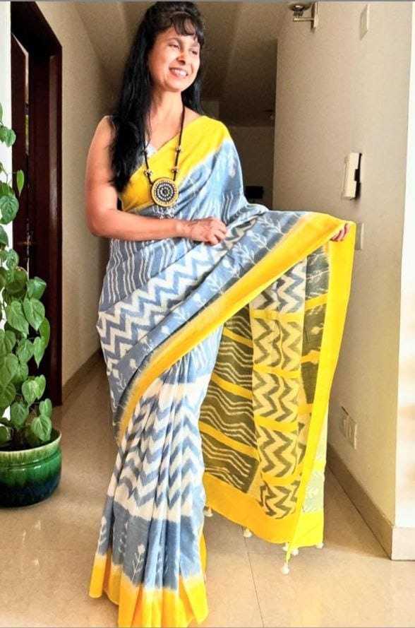 YNF Wholesale Linen Designer Sarees KESH605 454 | Surat Manufacturer