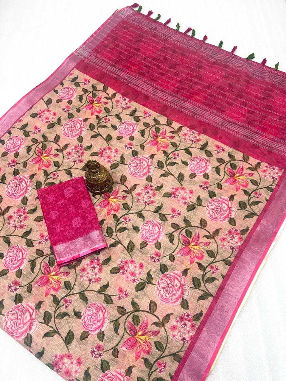 YNF Wholesale Linen Designer Sarees KESH605 465 | Surat Manufacturer
