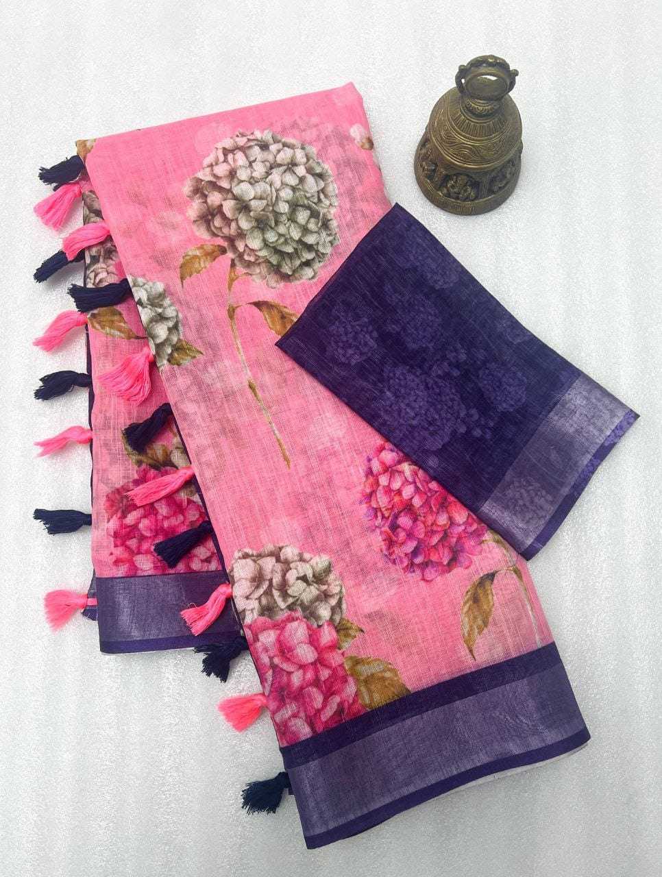 YNF Wholesale Linen Designer Sarees KESH605 465 | Surat Manufacturer
