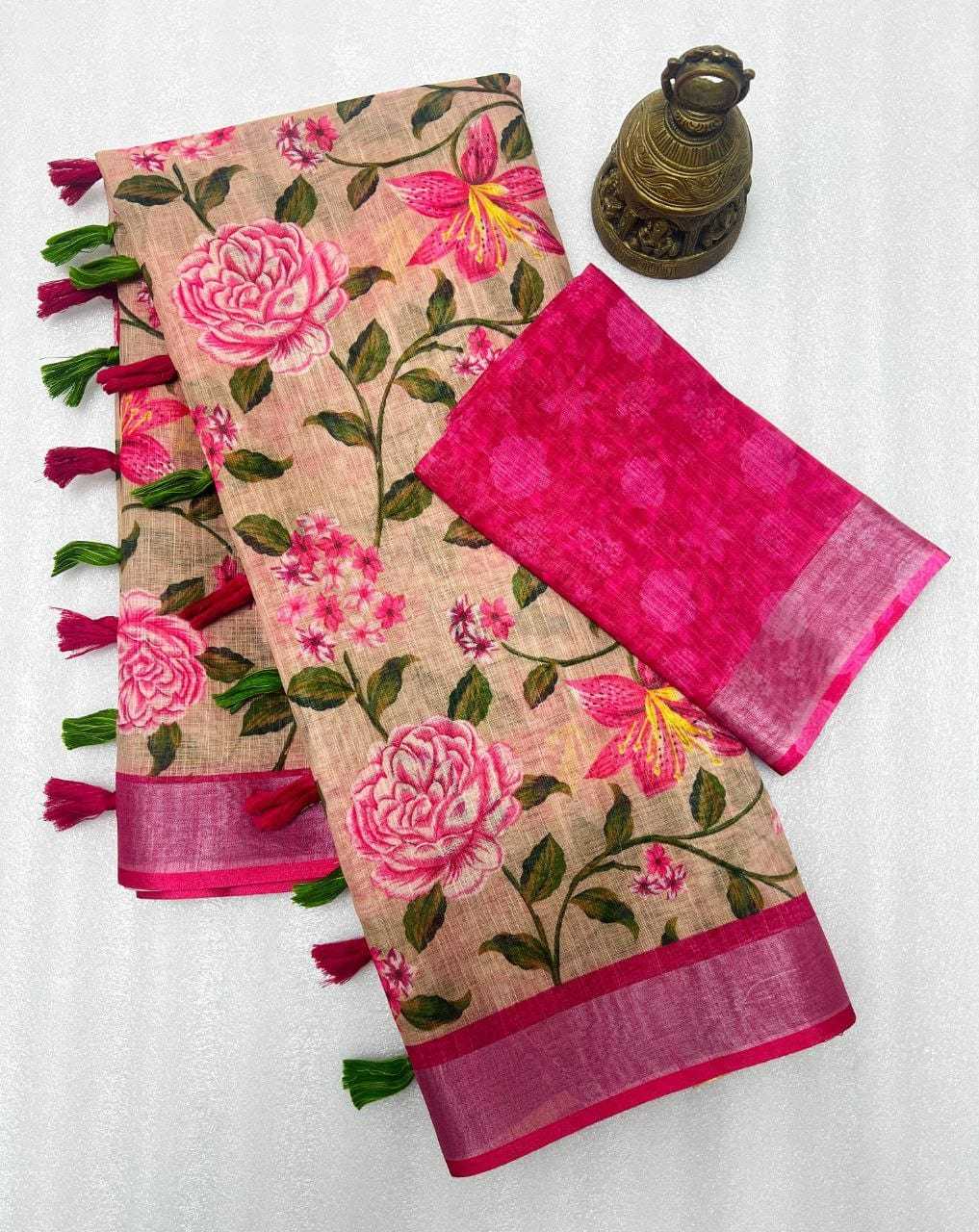 YNF Wholesale Linen Designer Sarees KESH605 465 | Surat Manufacturer