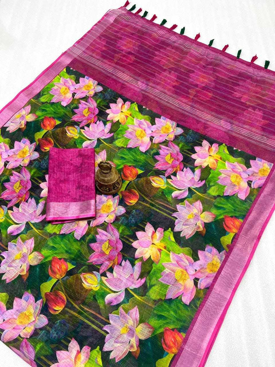 YNF Wholesale Linen Designer Sarees KESH605 465 | Surat Manufacturer