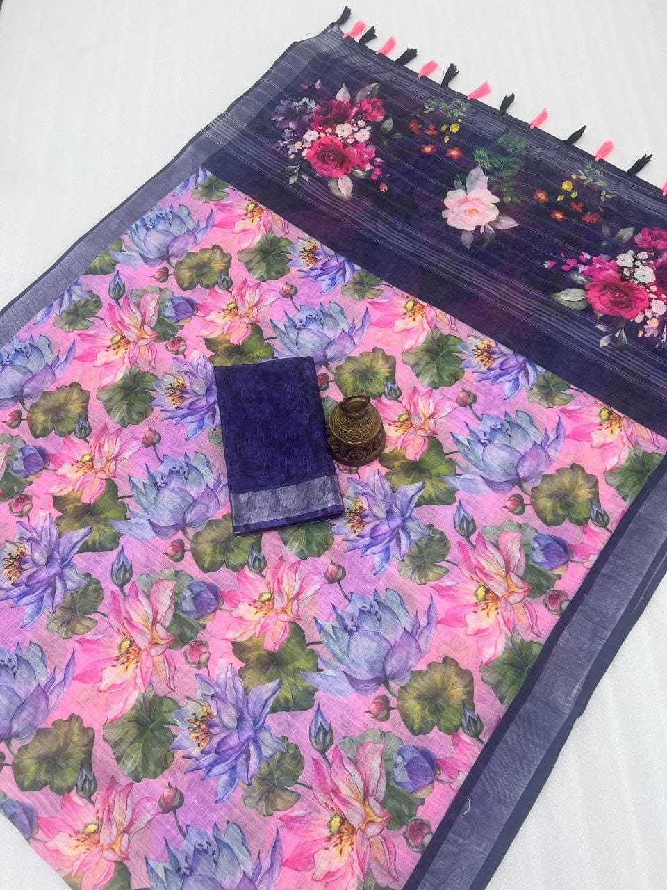 YNF Wholesale Linen Designer Sarees KESH605 465 | Surat Manufacturer