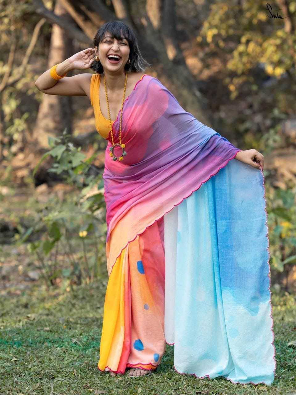 YNF Wholesale Linen Printed Sarees KESH605 597 | Surat Manufacturer