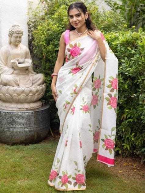 YNF Wholesale Linen Designer Sarees KESH605 639 | Surat Manufacturer
