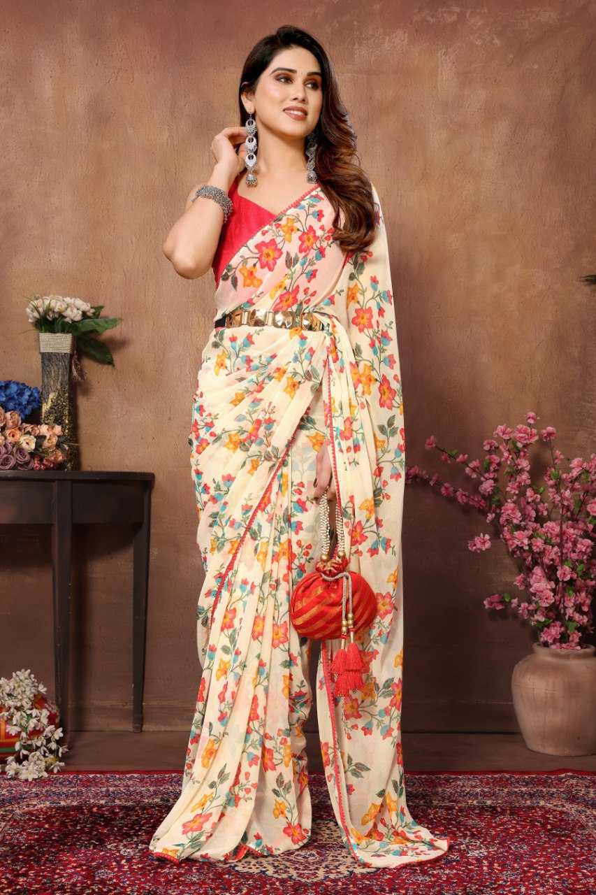 YNF Wholesale Georgette Ready To Wear Sarees KESH606 276 | Surat Manufacturer
