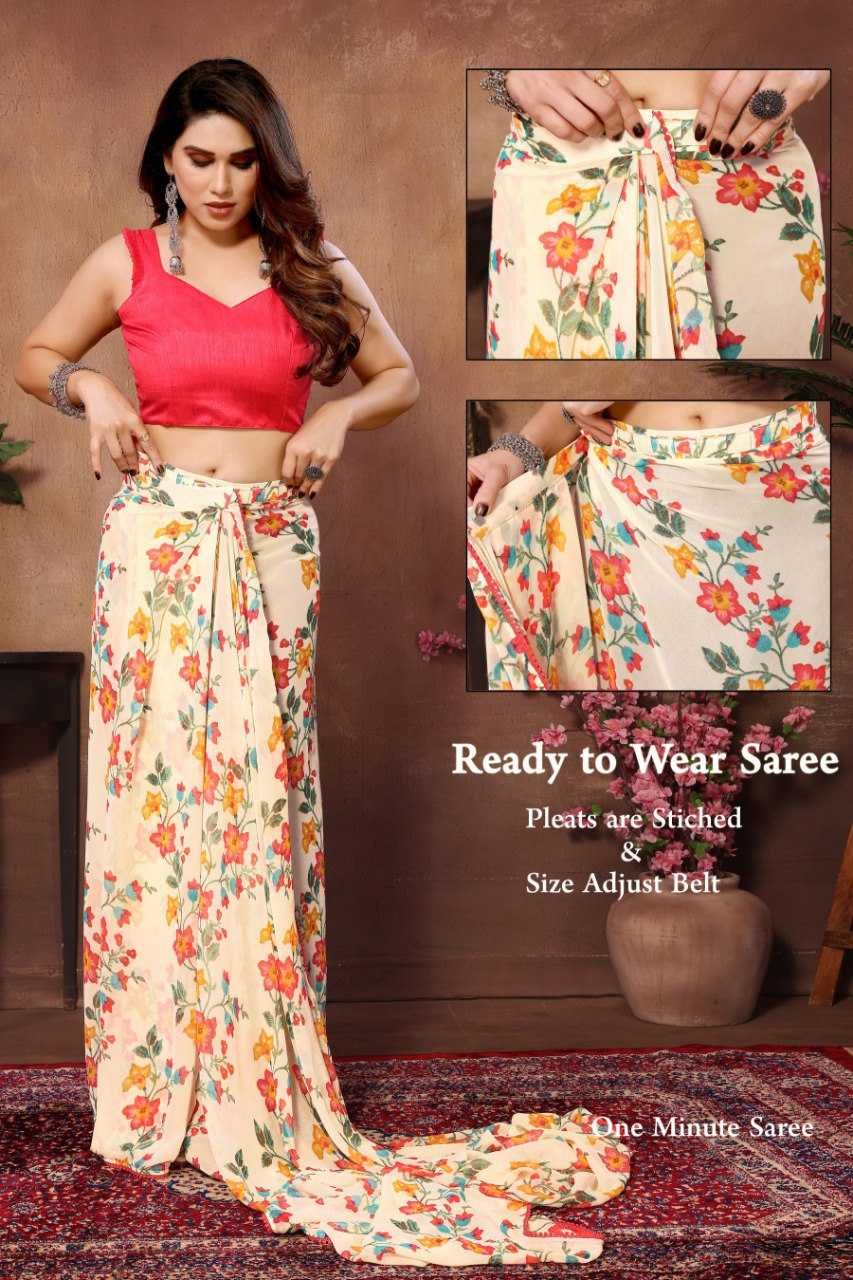 YNF Wholesale Georgette Ready To Wear Sarees KESH606 276 | Surat Manufacturer