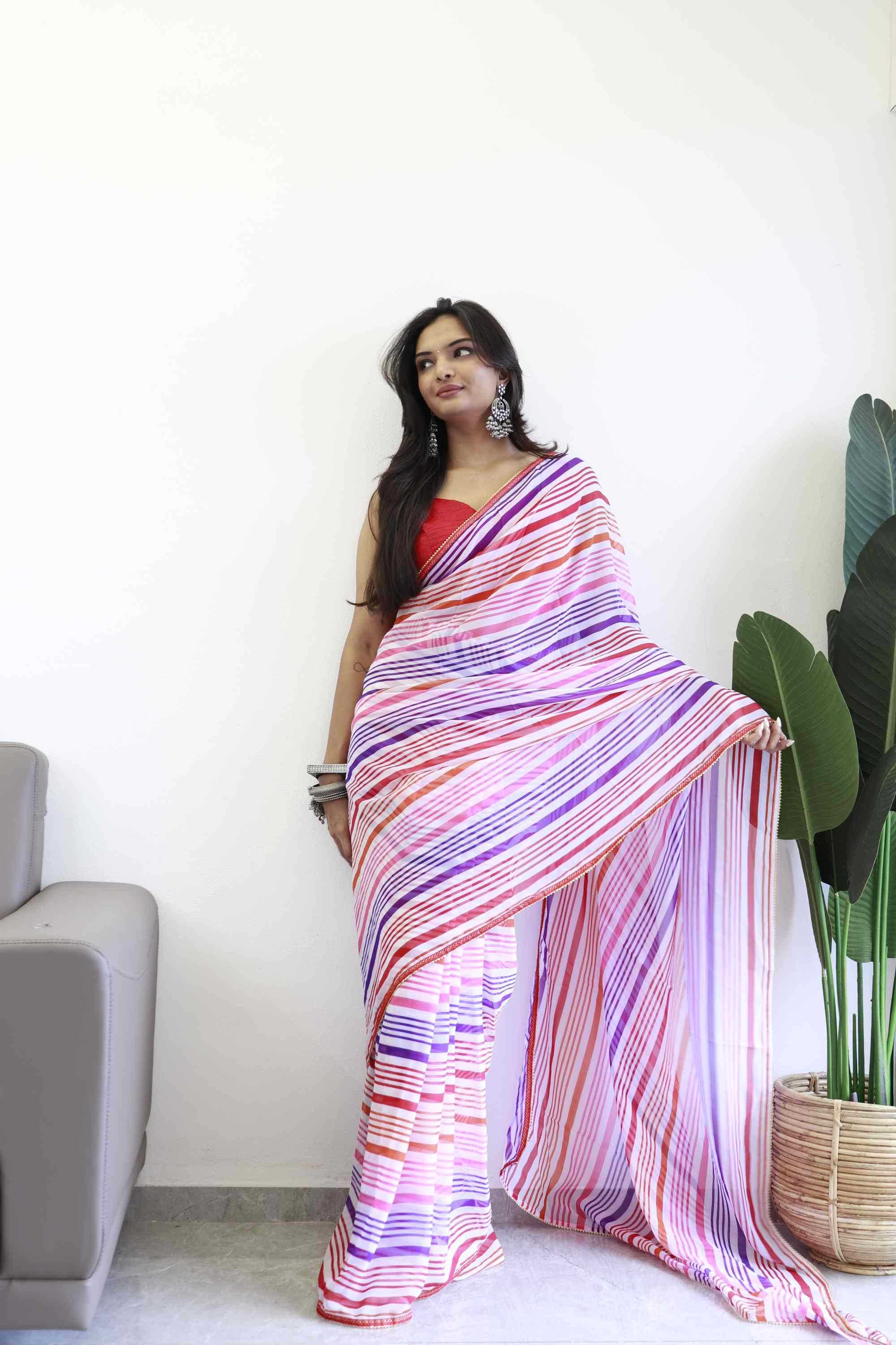 YNF Wholesale Georgette Ready To Wear Sarees KESH606 325 | Surat Manufacturer