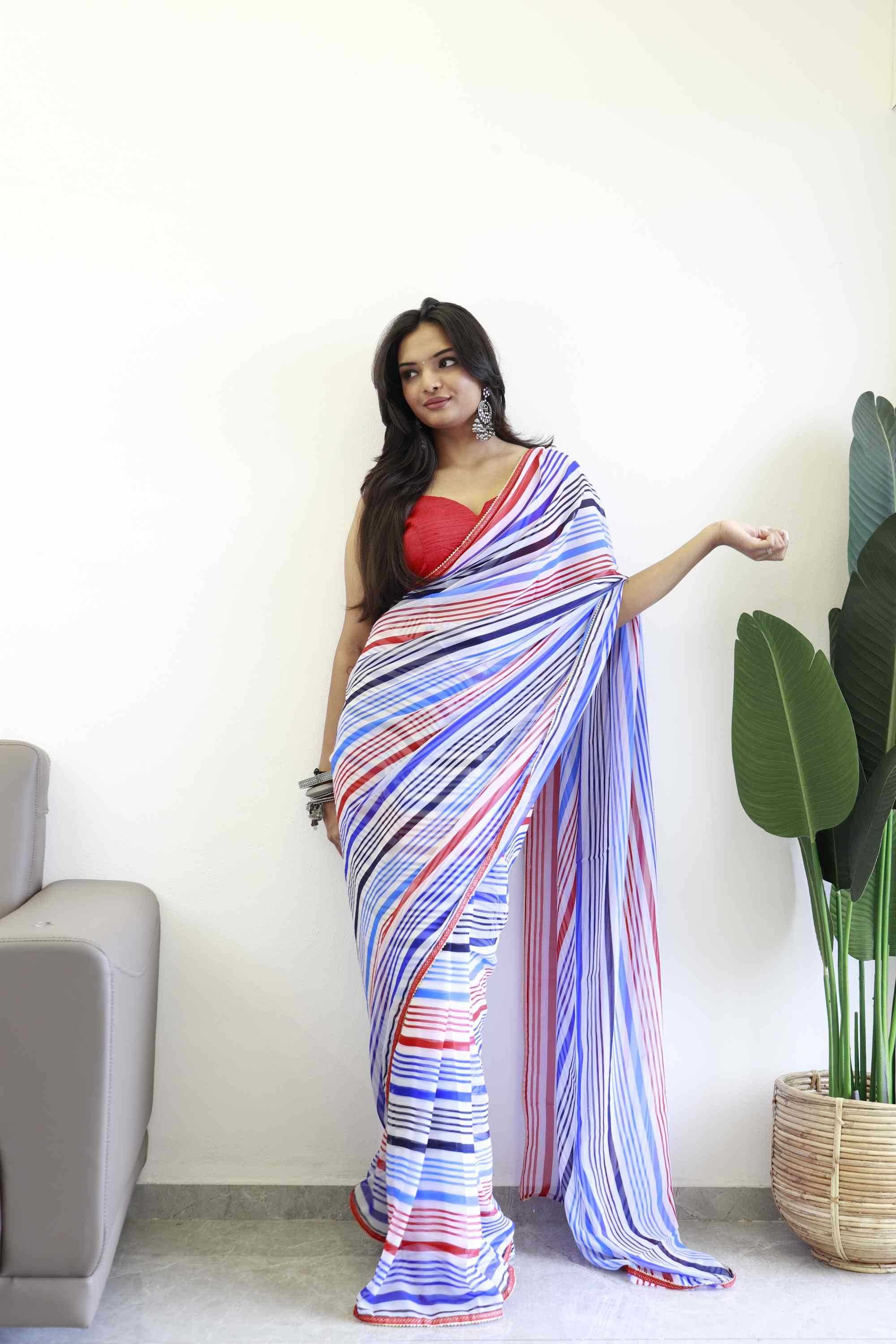 YNF Wholesale Georgette Ready To Wear Sarees KESH606 325 | Surat Manufacturer