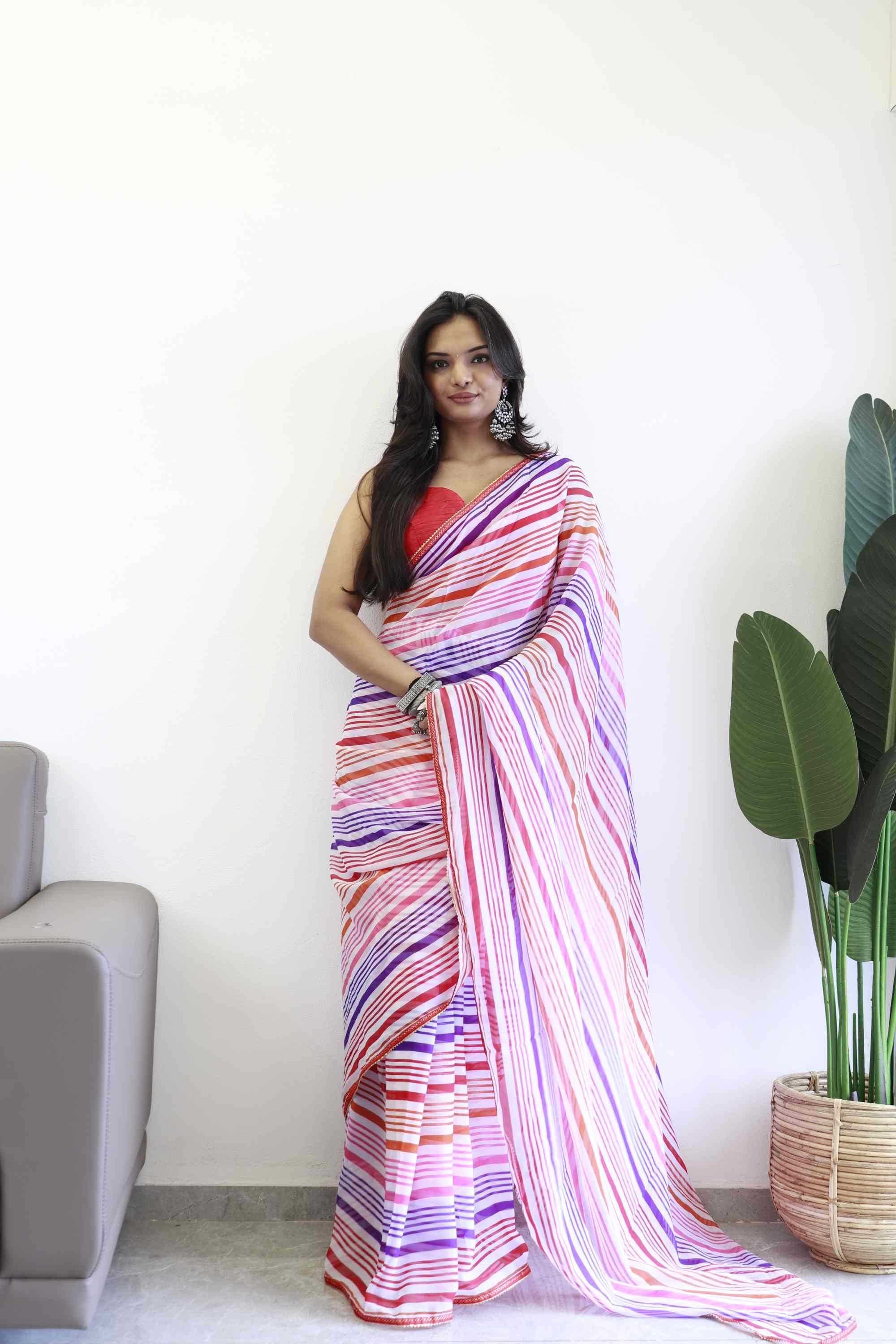 YNF Wholesale Georgette Ready To Wear Sarees KESH606 325 | Surat Manufacturer