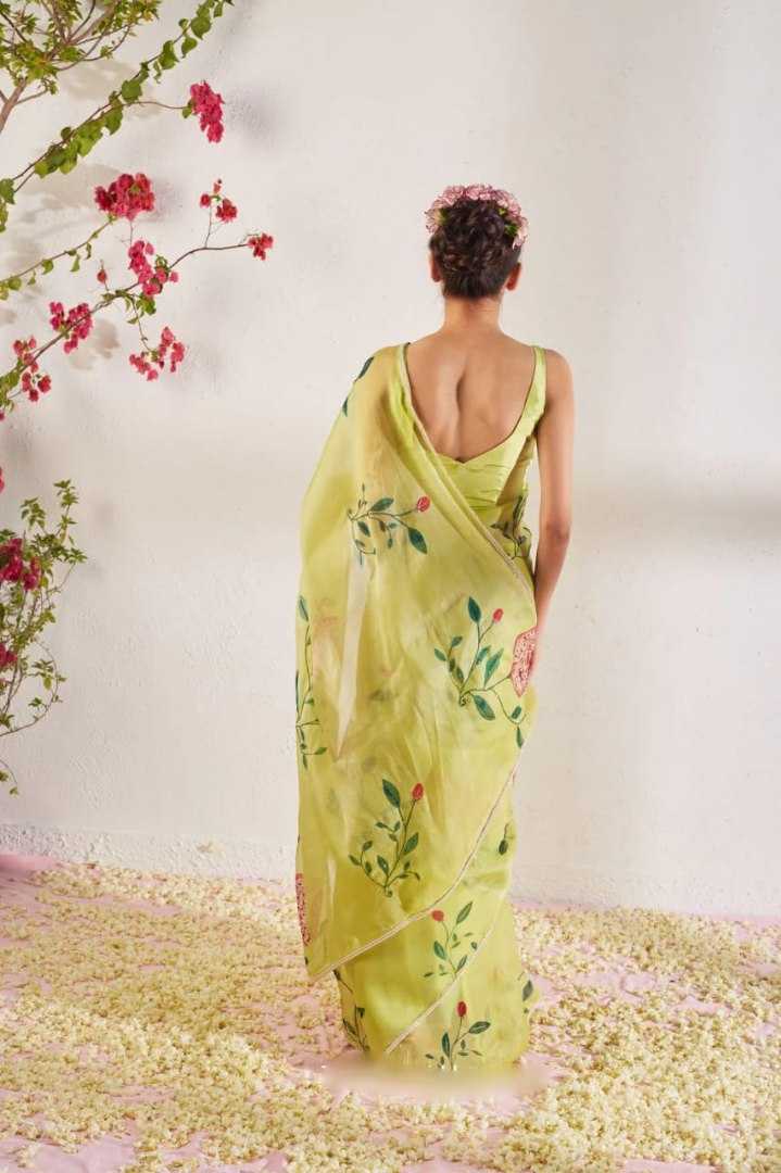 YNF Wholesale Organza Silk Ready To Wear Sarees KESH606 365 | Surat Manufacturer