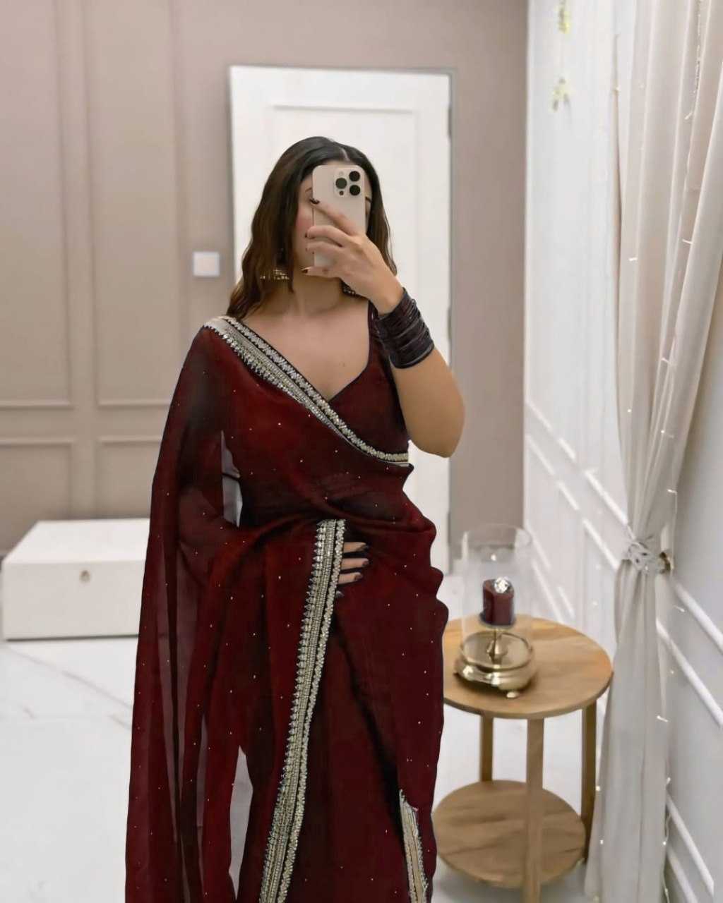 YNF Wholesale Organza Ready To Wear Sarees KESH606 385 | Surat Manufacturer