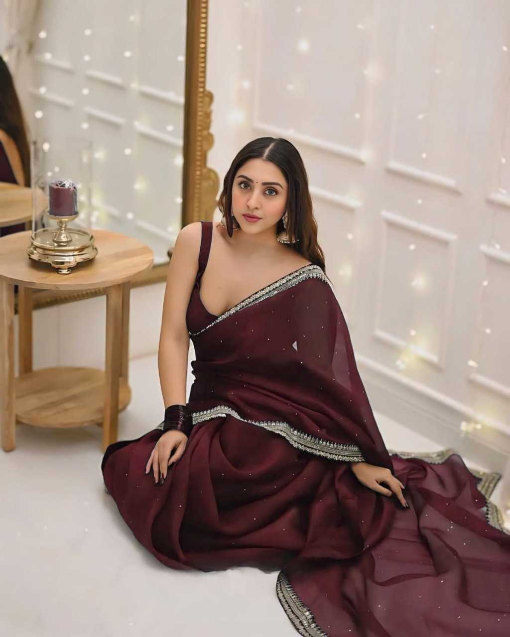 YNF Wholesale Organza Ready To Wear Sarees KESH606 385 | Surat Manufacturer