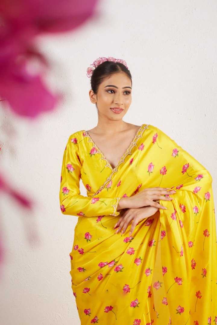 YNF Wholesale Satin Ready To Wear Sarees KESH606 429 | Surat Manufacturer