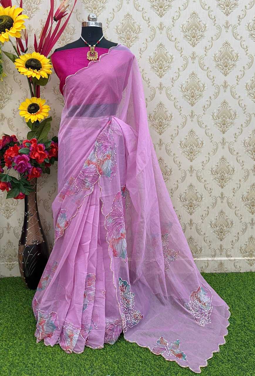 YNF Wholesale Organza Ready To Wear Sarees KESH606 446 | Surat Manufacturer