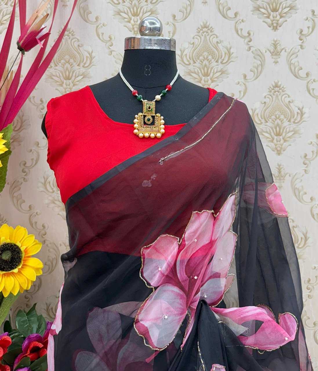 YNF Wholesale Georgette Ready To Wear Sarees KESH606 447 | Surat Manufacturer