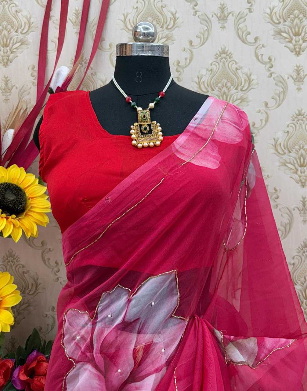 YNF Wholesale Georgette Ready To Wear Sarees KESH606 447 | Surat Manufacturer