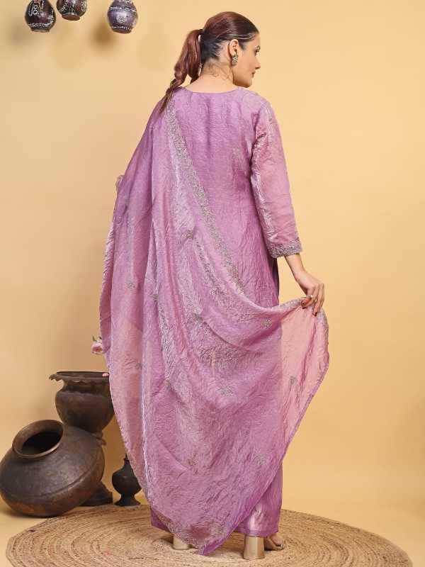YNF Wholesale Crush Silk Palazzo Suit KESH608 Anjali | Surat Manufacturer