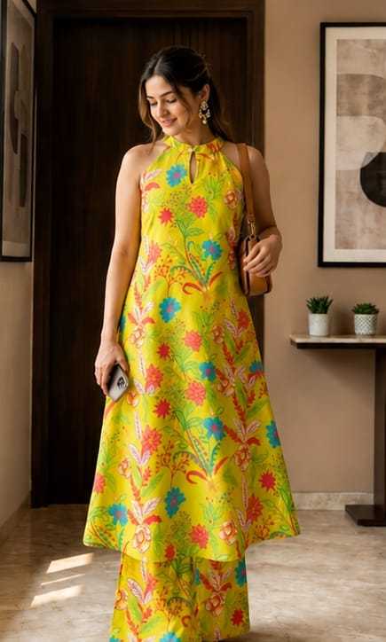 YNF Wholesale Linen Designer Kurtis KESH609 Floral | Surat Manufacturer