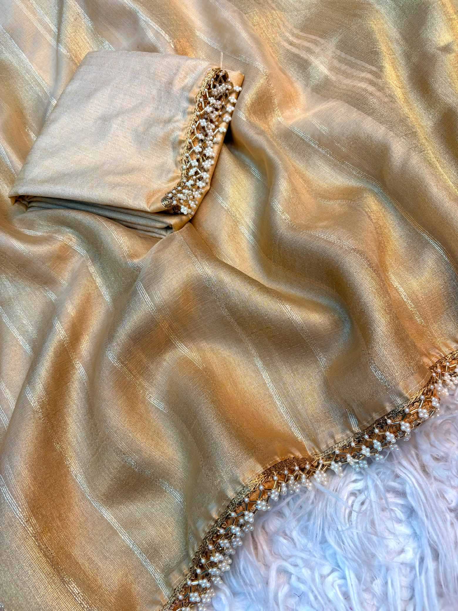 YNF Wholesale Tissue Organza Sarees KESH637 Deepali | Surat Manufacturer