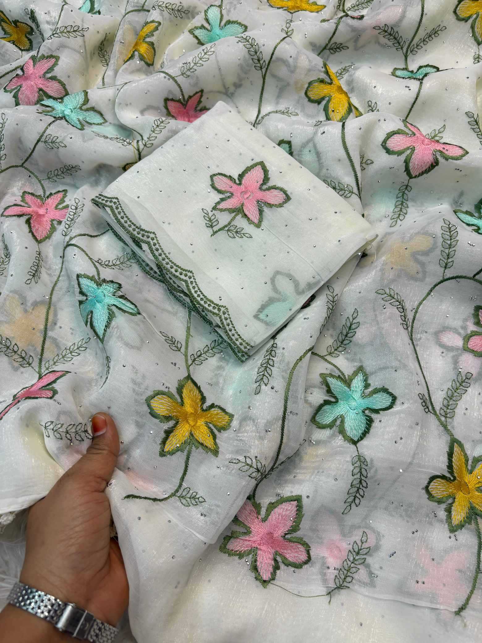 YNF Wholesale Crush Silk Soft Silk Sarees KESH637 Shree White | Surat Manufacturer