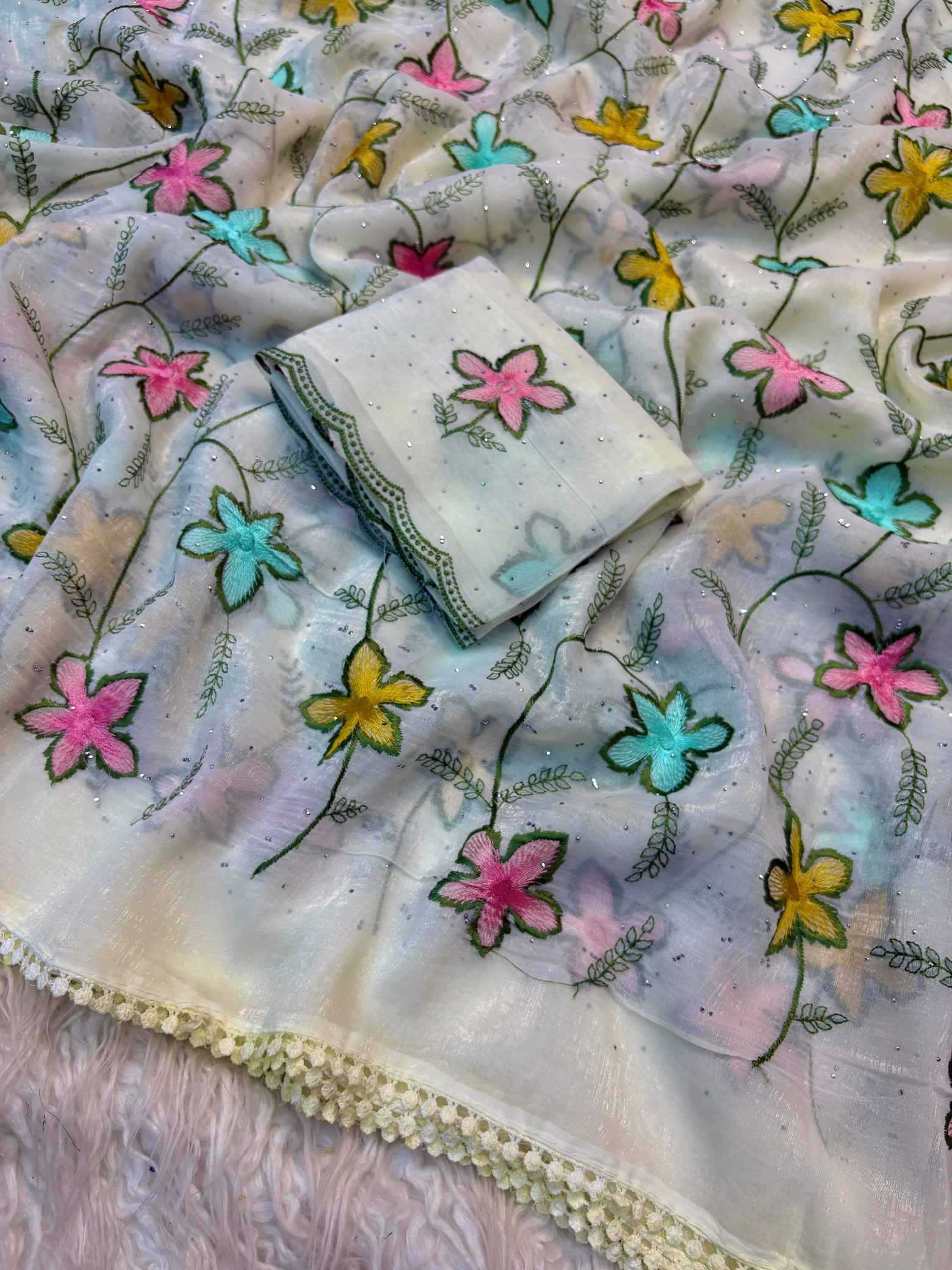 YNF Wholesale Crush Silk Soft Silk Sarees KESH637 Shree White | Surat Manufacturer