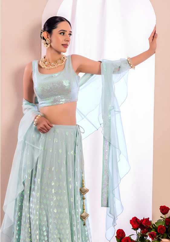 YNF Wholesale Faux Georgette Embroidered Lehenga KESH638 15087 | Surat Manufacturer