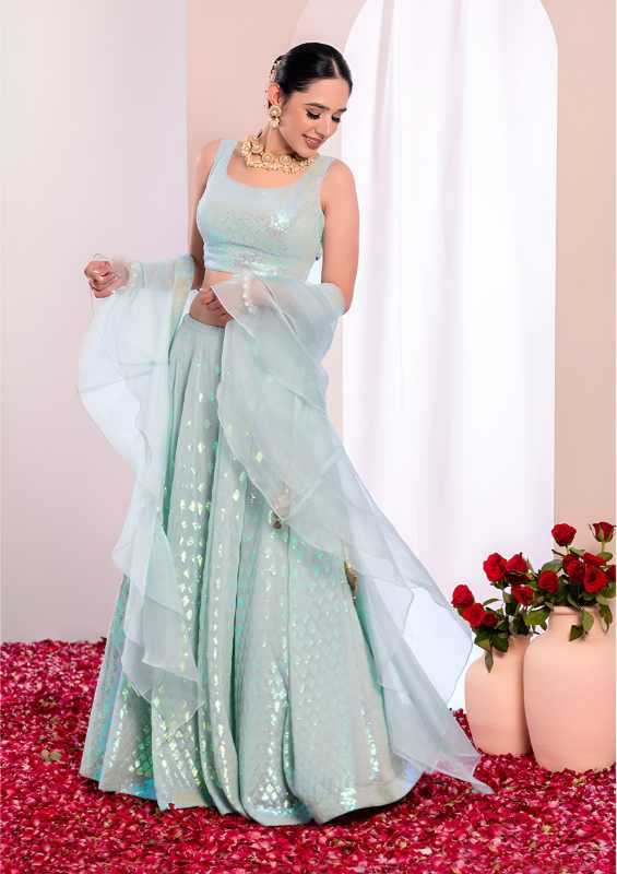 YNF Wholesale Faux Georgette Embroidered Lehenga KESH638 15087 | Surat Manufacturer