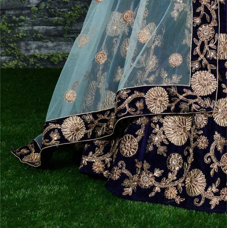 YNF Wholesale Velvet Wedding Lehenga KESH638 7012 | Surat Manufacturer