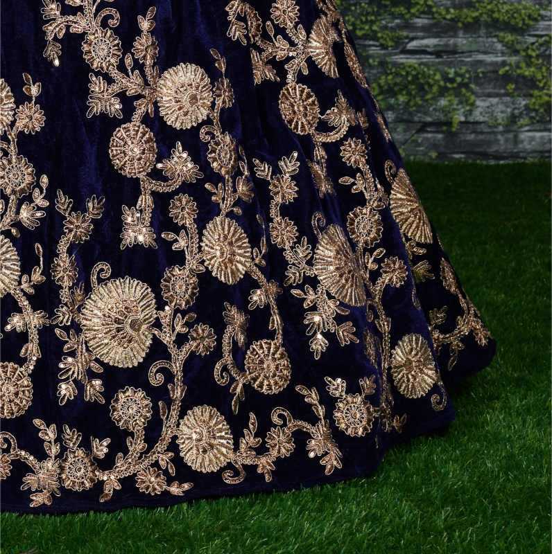 YNF Wholesale Velvet Wedding Lehenga KESH638 7012 | Surat Manufacturer